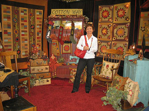 Bonnie at Quilt Market
